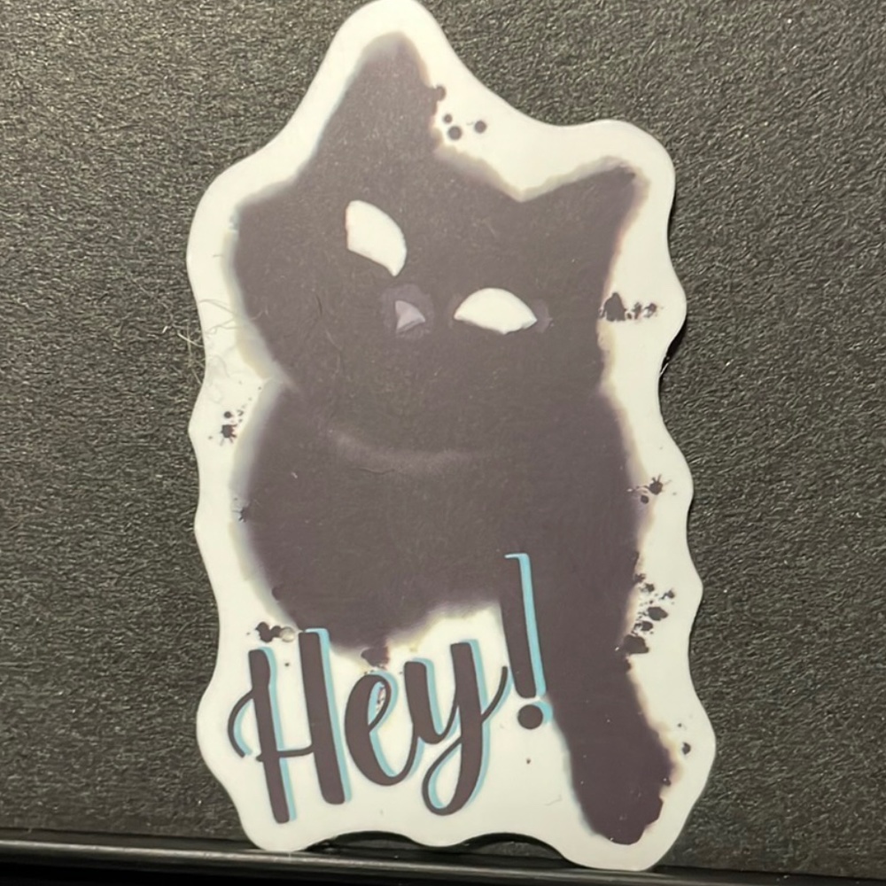 HEY CAT STICKER